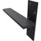 Ekena Millwork 2 1/2"W x 12"D Floating Steel Heavy Duty Wall Mount, Powder Coated Black BKTM02X12FWPBL - alternate 2